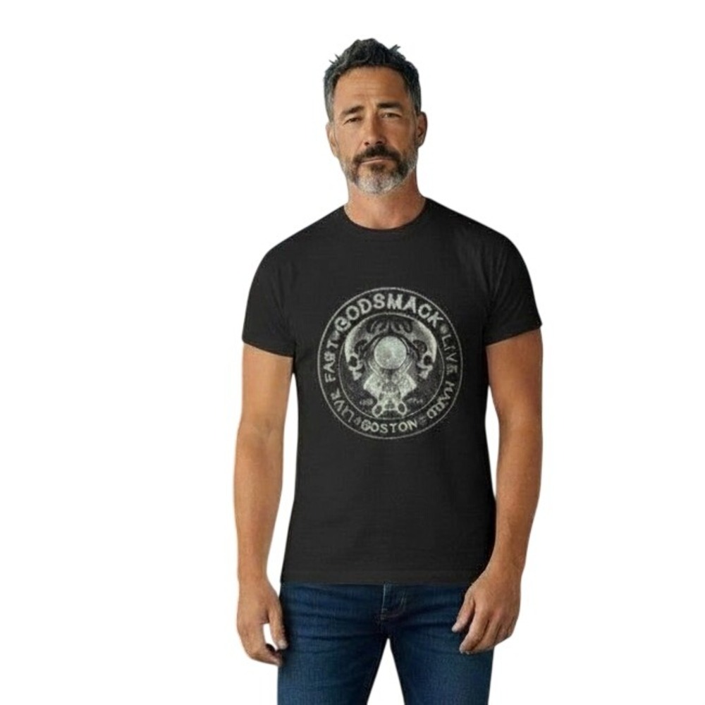 Godsmack When Legends Rise Tour 2018 T-Shirt Mens Medium Black Rock Band Tee